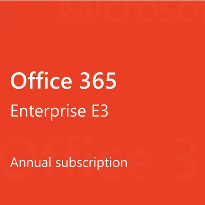 Office 365 Enterprise E3 100 utilisateurs Un an de souscription clé de licence Pour PC/Mac